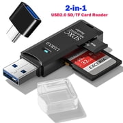 2K 32GB Mini Thumb Digital Camera/Video Camera, 0.96 HD LCD Display, Portable Small Cameras for Capturing Life Moment Youthwith Elegant Gift Box/USB2.0 2-in-1 SD/TF Card Reader