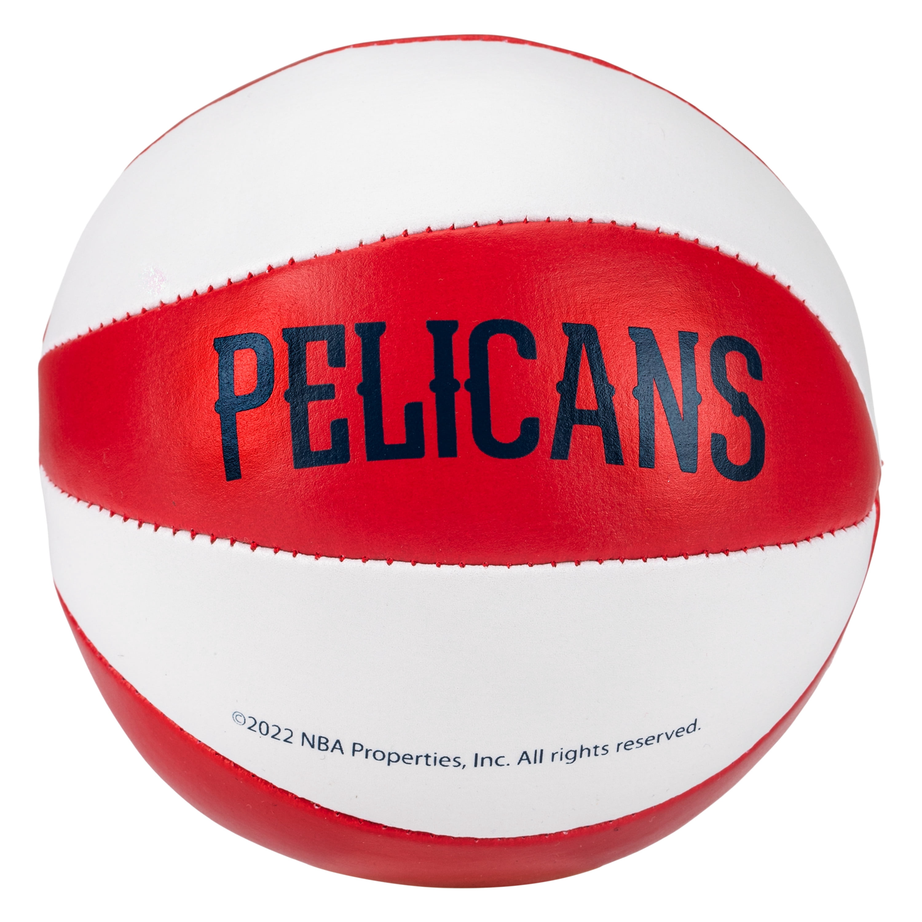 Franklin Sports NBA New Orleans Pelicans Toy Basketballs - 2 Pack of Kids Soft Mini Basketballs for Over the Door + Indoor Hoops - NBA Fan Shop Kids Soft Toy Basketballs - (2) Mini Balls Included