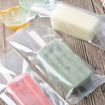 AkoaDa  Transparent Ice Cream Bag Popsicle Plastic Pouch Cake Bread Chocolate Package