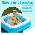 thumbnail image 6 of Inflatable Baby Pool Bathtub & Ball Pit for Toddlers, 34" Summer Blue Blow up Kids Pool, 6 of 9