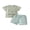 Green, variant on BemeyourBBs 2Pcs Toddler Baby Girls Boys Duck Hunting Outfits Summer Clothes Short Sleeve Crew Neck Mallard Letters Embroidery Shirt Tops and Shorts Set