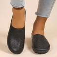 thumbnail image 2 of Sngxgn Women's Flat Shoes Soft Sole Comfort Ballet Flats Casual Walking Shoes Flats Single Shoes(Black,37), 2 of 6