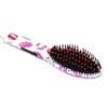 Salon Grade Electric Ceramic Detangling Hair Straightener Brush For Quick Hair Styling