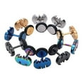 thumbnail image 1 of 2 Pcs Boucles d'Oreilles en Acier Inoxydable Punk Batman Hommes Femmes Clous d'Oreilles Perçage Bijoux U9, Bleu, 1 of 6