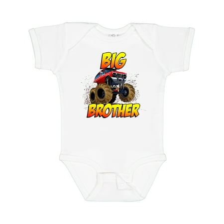 

Inktastic Big Brother Monster Truck Boys Baby Bodysuit
