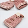 thumbnail image 4 of Moocorvic Cat Sweaters for Cats Only Under 10 Knitted Fall Winter Jacket Warm Dog Clothes Coat for Girls Boys Puppy Cat(Pink,XL), 4 of 5