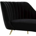 thumbnail image 4 of Meridian Furniture Margo Black Velvet Chaise, 4 of 4