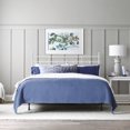 thumbnail image 4 of Hillsdale Furniture Providence Metal King Headboard and Bed Frame with Spindle Design, Soft White, 4 of 12