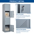 thumbnail image 5 of STANI Metal Locker Steel Storage Cabinet with 4 Doors for Office School Gym Metal Storage Locker Cabinets for Employees Students Steel Locker, 5 of 5