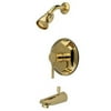 Kingston Brass Concord Single Handle Tub & Shower Faucet, KB4632DL, Polished Bra
