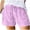 Purple, variant on Gunia Plus Size Womens Shorts Casual Casual Beach Drawstring Shorts With Pockets Loose Cute Vacation Trendy Clothes Running Shorts For Women Brown M