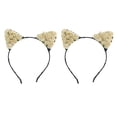 thumbnail image 2 of 2 uds Flor de papel de gato Salvador Diadema de orejas de gato Beige, 2 of 9
