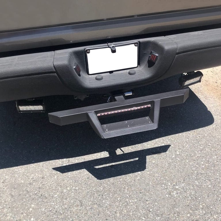 FOR 2 RECEIVER REAR BUMPER TRAILER TOWING HITCH STEP BAR GUARD 36WIDE