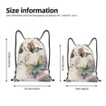 thumbnail image 2 of Honeii Flying Butterflies-1 Print Drawstring Backpack,Drawstring Bags String Backpack Gym Cinch Sack Backpack Sport Bag Draw-Small, 2 of 6