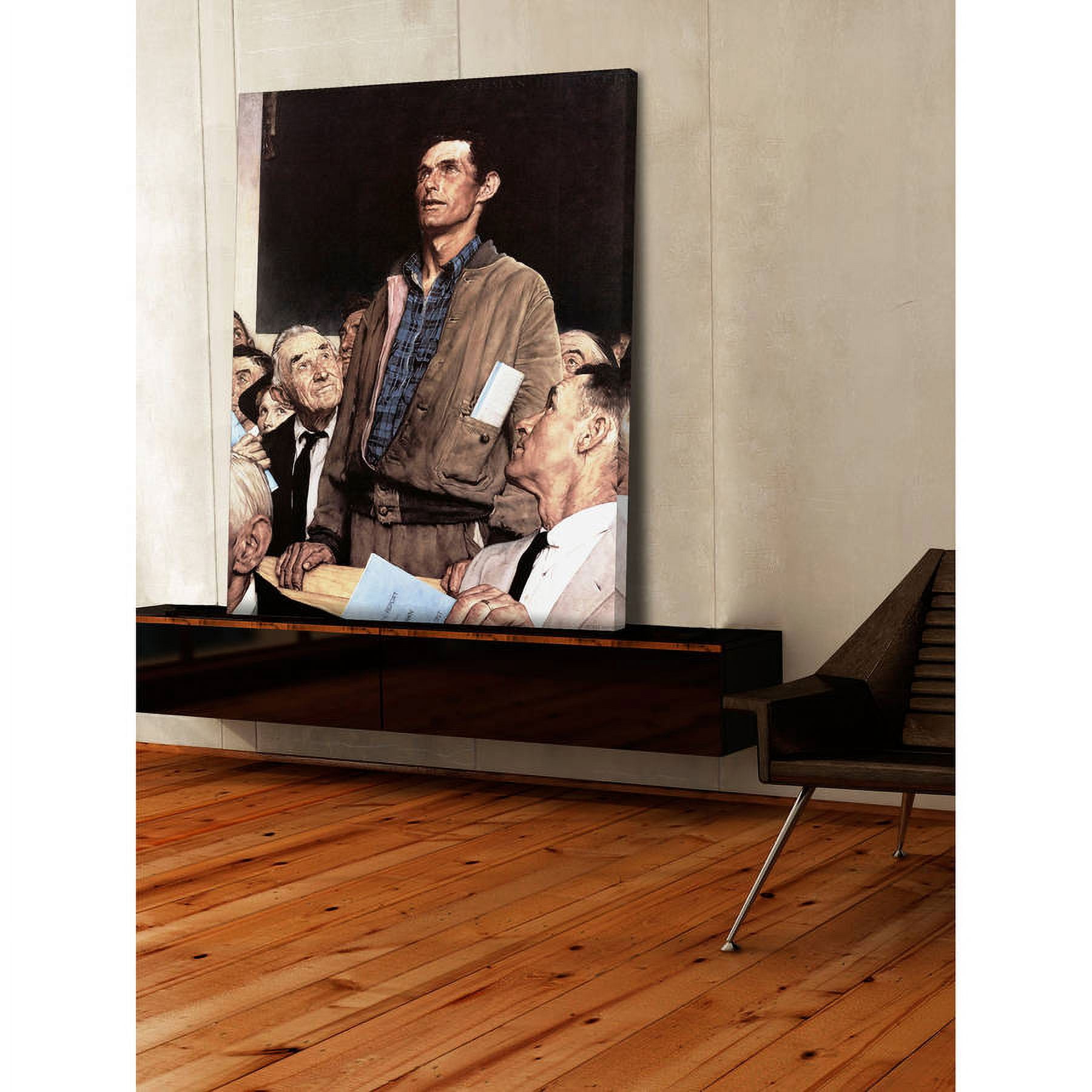 Marmont Hill "Freedom Of Speech" by Norman Rockwell Painting Print on Canvas