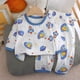 thumbnail image 2 of Odeerbi 1-6 Años Niños Niñas Pijama de Verano de Algodón de Manga Larga Conjunto de Pantalones Con Estampado Suave Ropa de Dormir Conjuntos de Pijama de Dos Piezas, 2 of 5