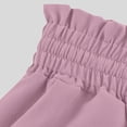 thumbnail image 7 of Miluxas Womens Wide Leg Palazzo Pants Summer Elastic High Waist Flowy Culottes Casual Loose Fit Boho Beach Vacation Trousers with Pocket Purple, 7 of 7
