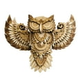 thumbnail image 6 of LOVIVER Wood Owl Wall Decor Animal Sculpture Wall Art, Wall Plaque, Unique Owl Statue Hanging Decoration for Hotel,Office,Living Room 21x16x3.5cm, 6 of 8
