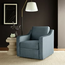 Modway Liora Performance Velvet Armchair in Cadet Blue