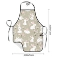 thumbnail image 2 of Sikiie Rabbit And Flower Aprons for Kitchen Cooking Aprons, Chef Apron for Men Women Chef, 2 of 7