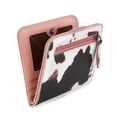 thumbnail image 4 of Wrangler Small Wallet Women Slim Thin Wallets Card Cases Money Organizer Minimalist Pocket Wallet with RFID Lining, Cow Pink, 4 of 7