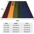 thumbnail image 2 of Pride Blanket Rainbow Progress Throw Blanket 50x40 Inches Lesbian Flag Throw for Couch Sofa Bed Travel, 2 of 5