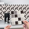 thumbnail image 2 of 20PCS Self Adhesive Backsplash Wall Stickers For Kitchen Self Adhesive Wall Tiles Bathroom Bathroom Self Adhesive Tile Wall Stickers Kitchen Mosaic Wall Stickers (10 X 10 CM), 2 of 5