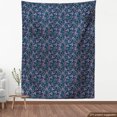 thumbnail image 4 of Navy Blue Upholstery Fabric by the Yard, Abstract Various Spring Summer Season Garden Daisy Bluebell Angelica Flowers, Decorative Fabric for DIY and Home Accents, Multicolor by Ambesonne, 4 of 5