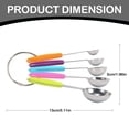 thumbnail image 3 of LXYFH Cooking Utensils Under $15 Stainless Measuring Cups And Spoons Set Of 10 Piece Nesting Measuring Cups Set With Soft Silicone Handles For Home Kitchen Cooking & Baking Black, 3 of 9