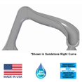 thumbnail image 2 of Global Pool Products Side Winder Inground Swimming Pool Water Slide Deck Mounted Left Curve Turn Grey Gppssw-Grey-L, 2 of 9