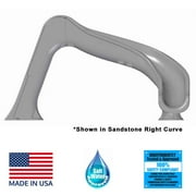 Global Pool Products Side Winder Inground Swimming Pool Water Slide Deck Mounted Left Curve Turn Sand Gppssw-Sand-L