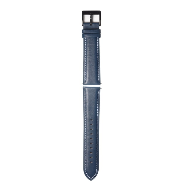 Correa de reloj inteligente de liberación rápida de correa de cuero genuino de 22 mm con