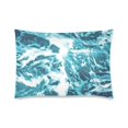thumbnail image 1 of RYLABLUE Tropical Turquoise Waves Deisign Pillowcase Pillow Cover Two Sides Printing 20x30 Inches, 1 of 1