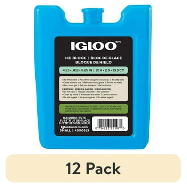 (12 pack) Igloo MaxCold Small Ice Freeze Block, Blue