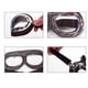 thumbnail image 4 of Casco militar de la Segunda Guerra Mundial, estilo piloto de la RAF, para motocicleta, motocross, ATV, scooter, crucero, chopper, gafas de sol UV (color transparente), 4 of 7