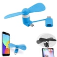 thumbnail image 2 of Kjfeif Phone Fan USB C, Mini Portable Cell Phone Fan for Phone and Android Cellphones with Type-C Port, Small Personal Travel Pocket Fans Summer Gadgets, 2 of 8