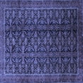 thumbnail image 1 of Ahgly Company Indoor Square Persian Blue Traditional Area Rugs, 8' Square, 1 of 4