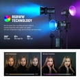 thumbnail image 4 of Lámpara LED de vídeo NEEWER MS60C RGBWW de 65 W con control de 2,4 G/APP, 4 of 9