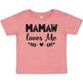 thumbnail image 3 of Inktastic Mamaw Loves Me Grandchild Girls Baby T-Shirt, 3 of 5