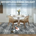 thumbnail image 6 of HOMERRY Area Rugs 8' x 10' Area Rug for Living Room Distressed Boho Indoor Carpet for Home Decor, Dark Gray, 6 of 7