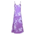 thumbnail image 3 of PALACLOTH Women Spaghetti Strap Cami Dress Floral Tea-Length Plus Size V-neck Sun Dress L-5XL, 3 of 4