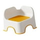 thumbnail image 4 of Taburete de baño para niños, ligero, portátil, banco de ducha ergonómico con respaldo Naranja, 4 of 9