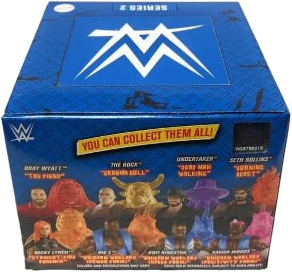 Mattel WWE Beast Mode Series 2 Mystery Pack (Pack of 3) – 3 Blind Box Figures with Beast Mode Animal Companions, Cage-Themed Packaging, Ages 3+