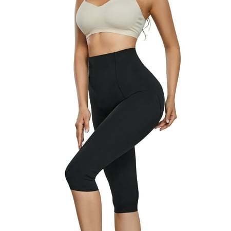 

Irisnaya Women s Seamless Shapewear High Waist Trainer Tummy Control Panties Butt Lifter Thighs Slimmer Body Shaper Short(Black Large)