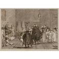 thumbnail image 3 of Giovanni Domenico Tiepolo 14x11 Black Modern Framed Museum Art Print Titled - The School (1791), 3 of 5