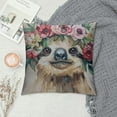 thumbnail image 2 of Nawypu  Throw Pillow Cover Watercolor Cartoon Sloth Tropical Animal Pillow Case Decorative Outdoor Cushion Couch Sofa Pillowcases, 2 of 5