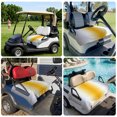 thumbnail image 6 of Golf Cart Seat Covers for 2 Seater,Orange Grey White Microfiber Cart Seat Towel Blanket,Farmhouse Ombre Color Modern Simple Absorbent Breathable Non Slip Bench Seats Protector for Golf Course 51"x31", 6 of 9