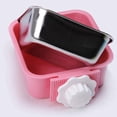 thumbnail image 5 of HZKAICUN Luck Dawn Cat Crate Bowl, Stainless Steel Removable Cage Hanging Bowls with Bolt Holder for Dog Puppy, 5 of 5