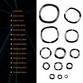 thumbnail image 4 of Kit d'Assortiment de 320 Pcs de Rondelles Ondulées en Acier au Carbone Compression à Trois Vagues Froissées, 4 of 5