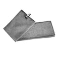thumbnail image 2 of Golf Towel Microfiber Weave Pattern for Golf Bag with Clip Super Absorbent Gray, 2 of 8
